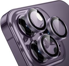 iPhone 14 Pro Max/iPhone 14 Pro Derin Mor Kamera Lens Koruyucu