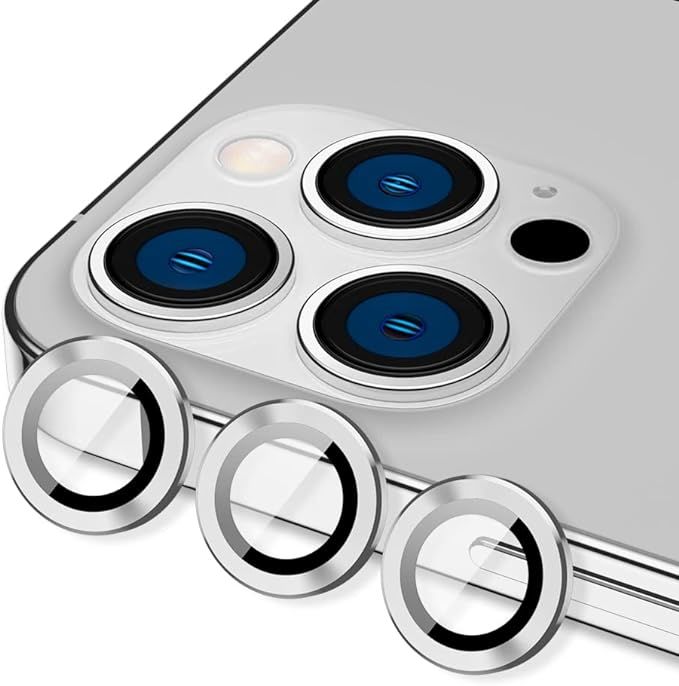 iPhone 13 Pro Max/iPhone 13 Pro Gümüş Kamera Lens Koruyucu