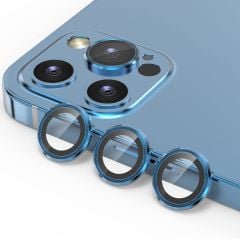 iPhone 12 Pro Max/iPhone 12 Pro Pasifik Mavisi Kamera Lens Koruyucu