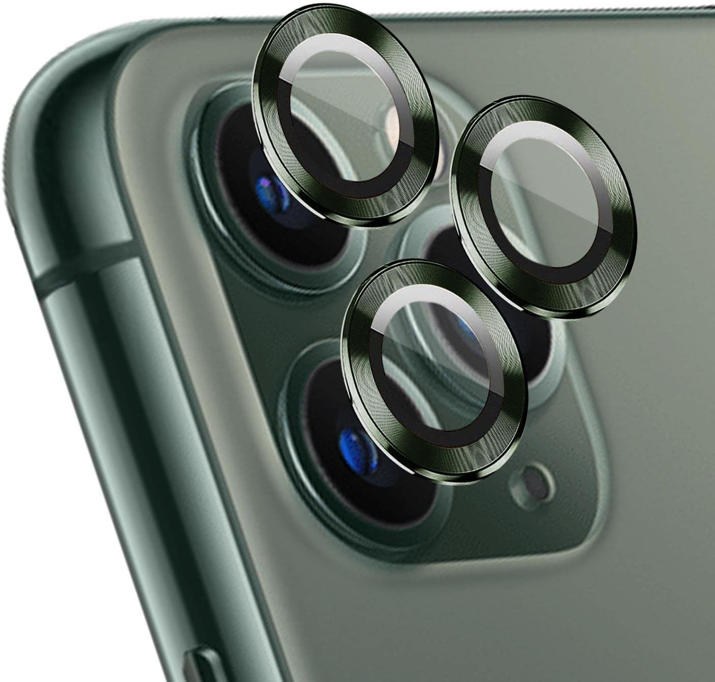 iPhone 11 Pro Max/iPhone 11 Pro Yeşil Kamera Lens Koruyucu