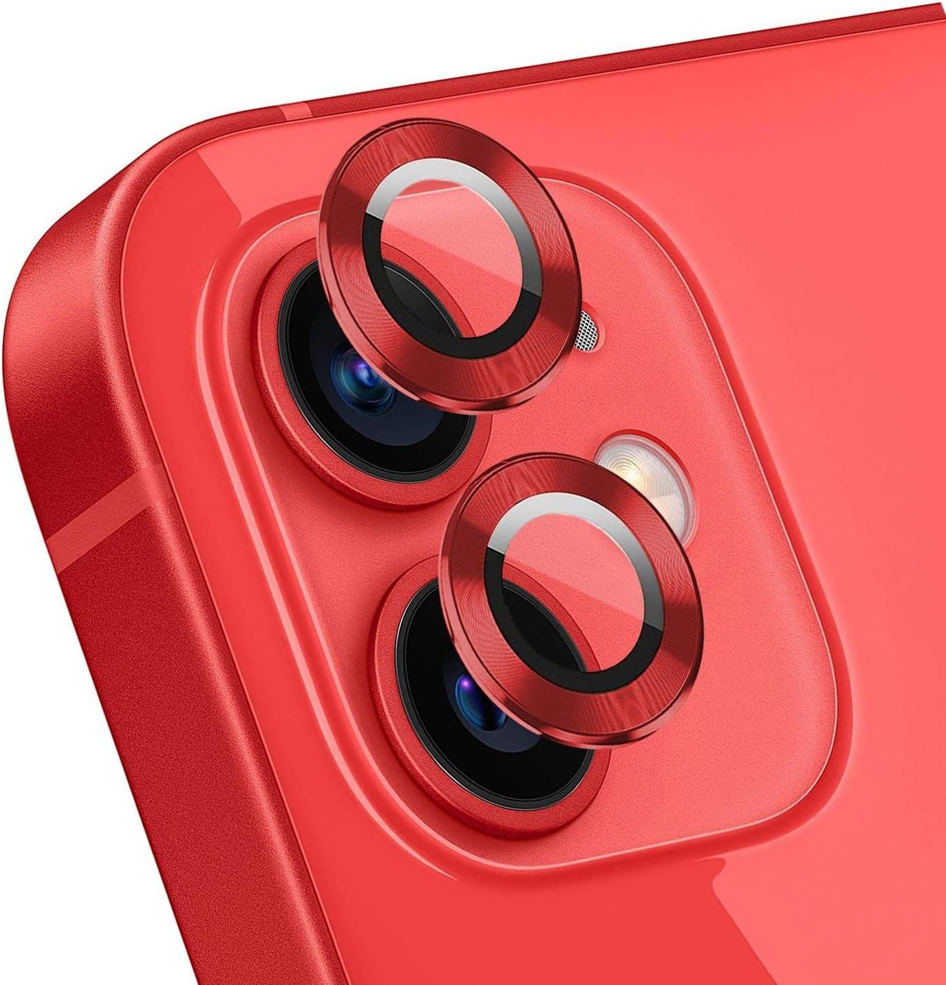 iPhone 11 / 12 / 12 Mini Kırmızı Kamera Lens Koruyucu