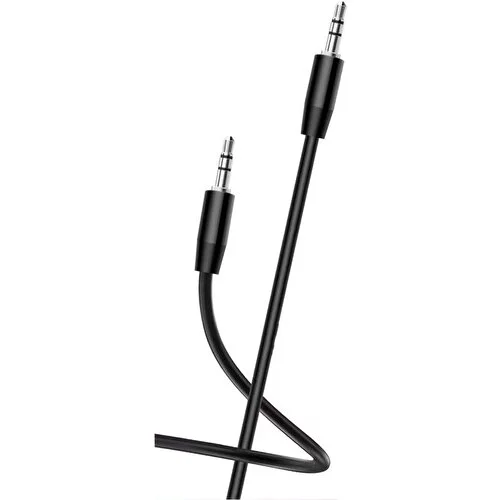 3.5 MM AUX SES AKTARIM KABLOSU 1 METRE SİYAH