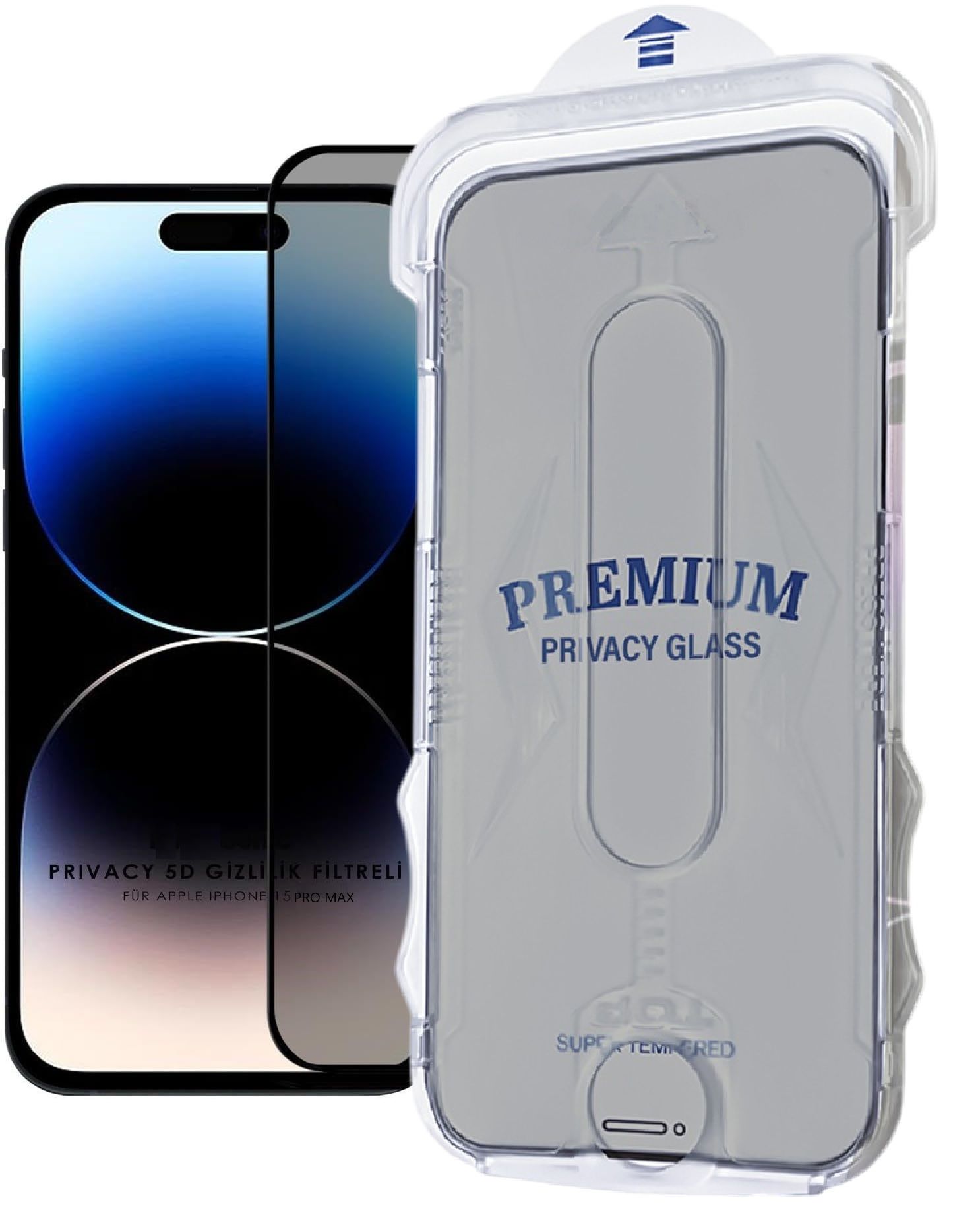 (MAGIC HAYALET) iPhone 15 Pro Max Uyumlu Hayalet Özellikli Kolay Kurulum Premium Cam Ekran Koruyucu