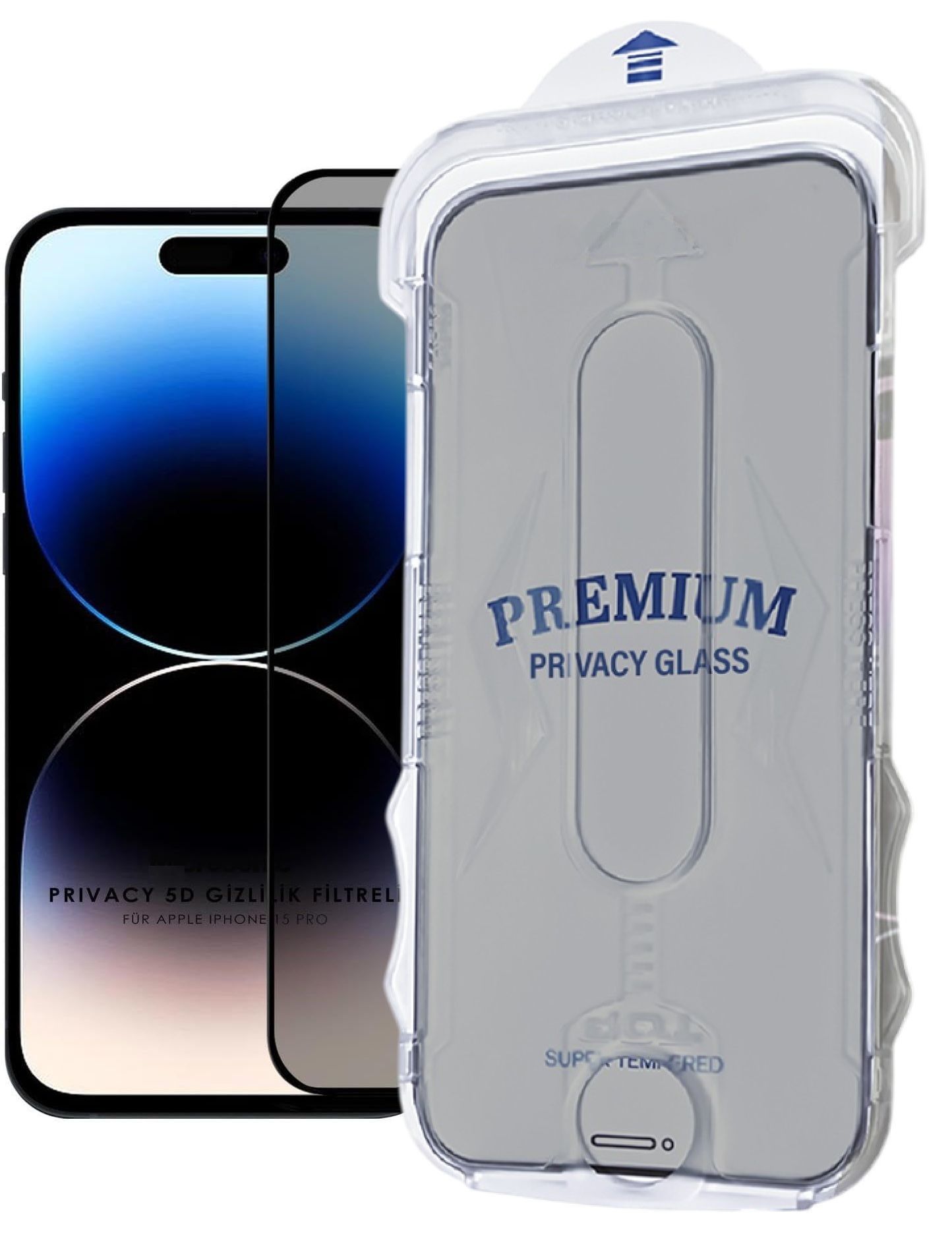 (MAGIC HAYALET) iPhone 15 Plus Uyumlu Hayalet Özellikli Kolay Kurulum Aparatlı Premium Cam Ekran Koruyucu