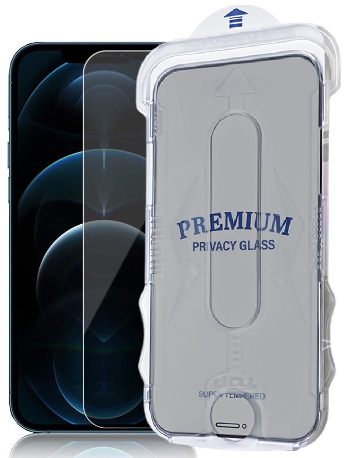 (MAGIC HAYALET) iPhone 12 Pro Max Uyumlu Hayalet Özellikli Kolay Kurulum Aparatlı Premium Cam Ekran Koruyucu