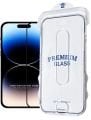 (MAGICBOX TAM) iPhone 15 Uyumlu Tam Kaplayan Kolay Kurulum Aparatlı Premium Cam Ekran Koruyucu