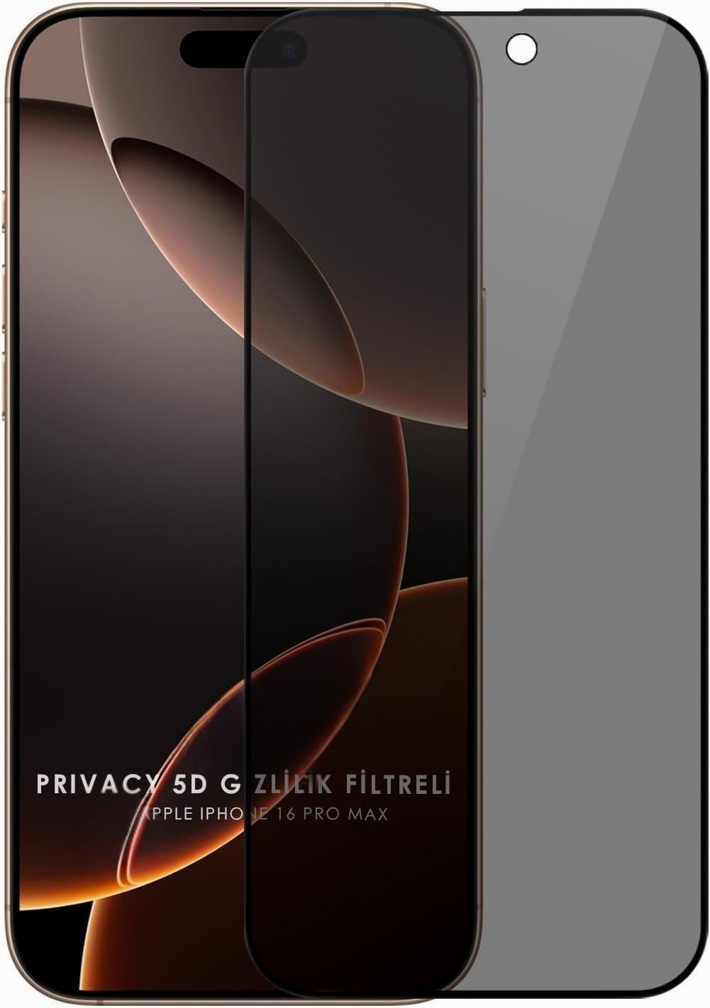 (GUARD HAYALET) Iphone 16 Pro Max Uyumlu Hayalet Tam Kaplayan Guard Serisi Cam Ekran Koruyucu