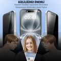 (GUARD HAYALET) Iphone 16 Plus Uyumlu Hayalet Özellikli Tam Kaplayan Guard Serisi Cam Ekran Koruyucu