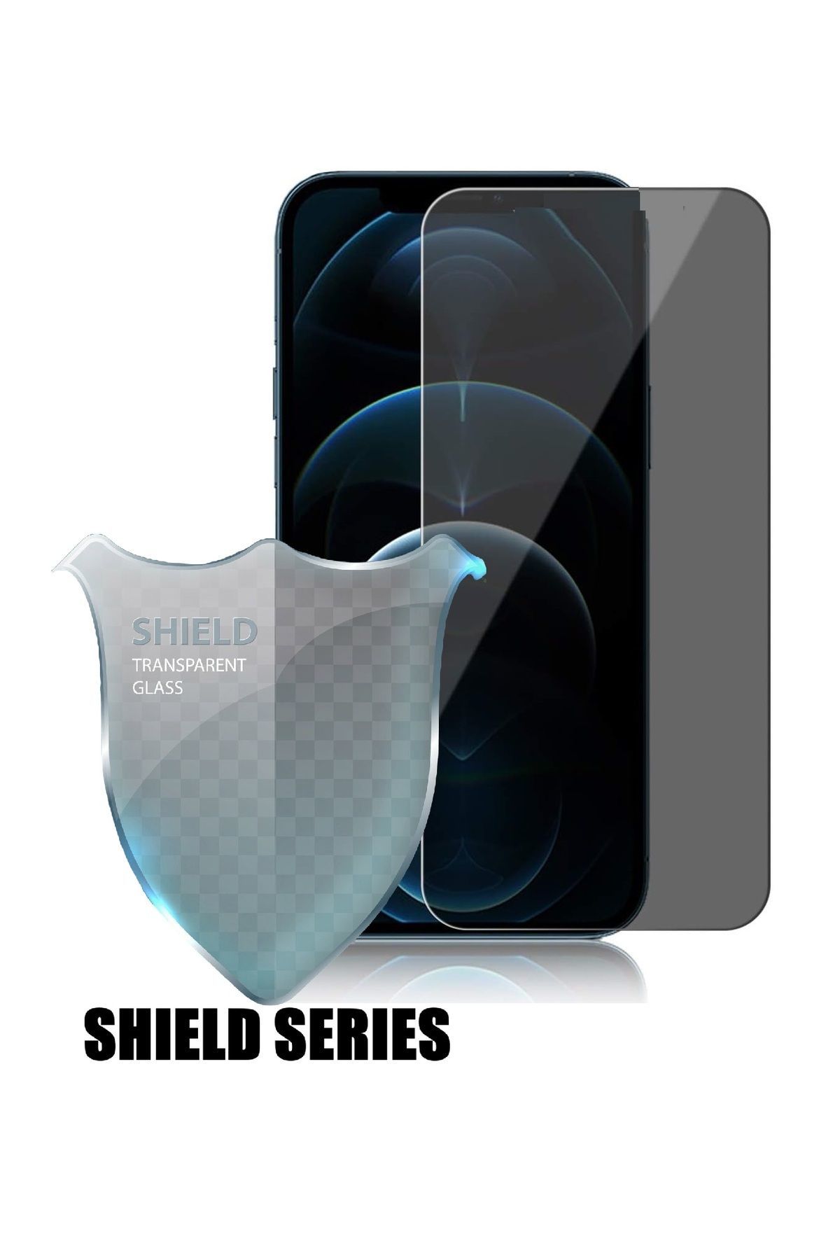 (SHIELD HAYALET) iPhone 12 Pro Max Uyumlu Hayalet Tam Kaplayan Shield Serisi Cam Ekran Koruyucu