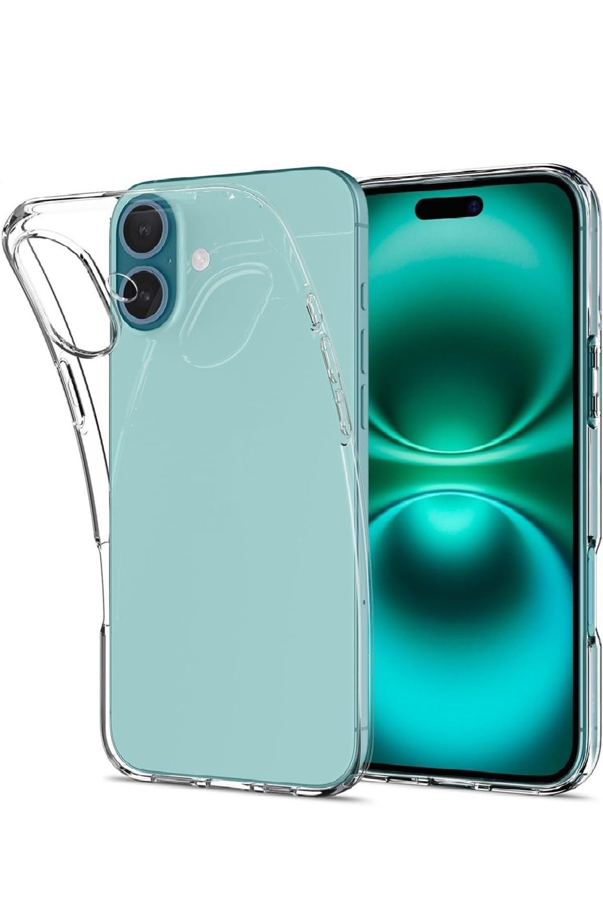 (2MM ŞEFFAF) Iphone 16 Uyumlu Şeffaf Yumuşak Esnek Silikon Kılıf