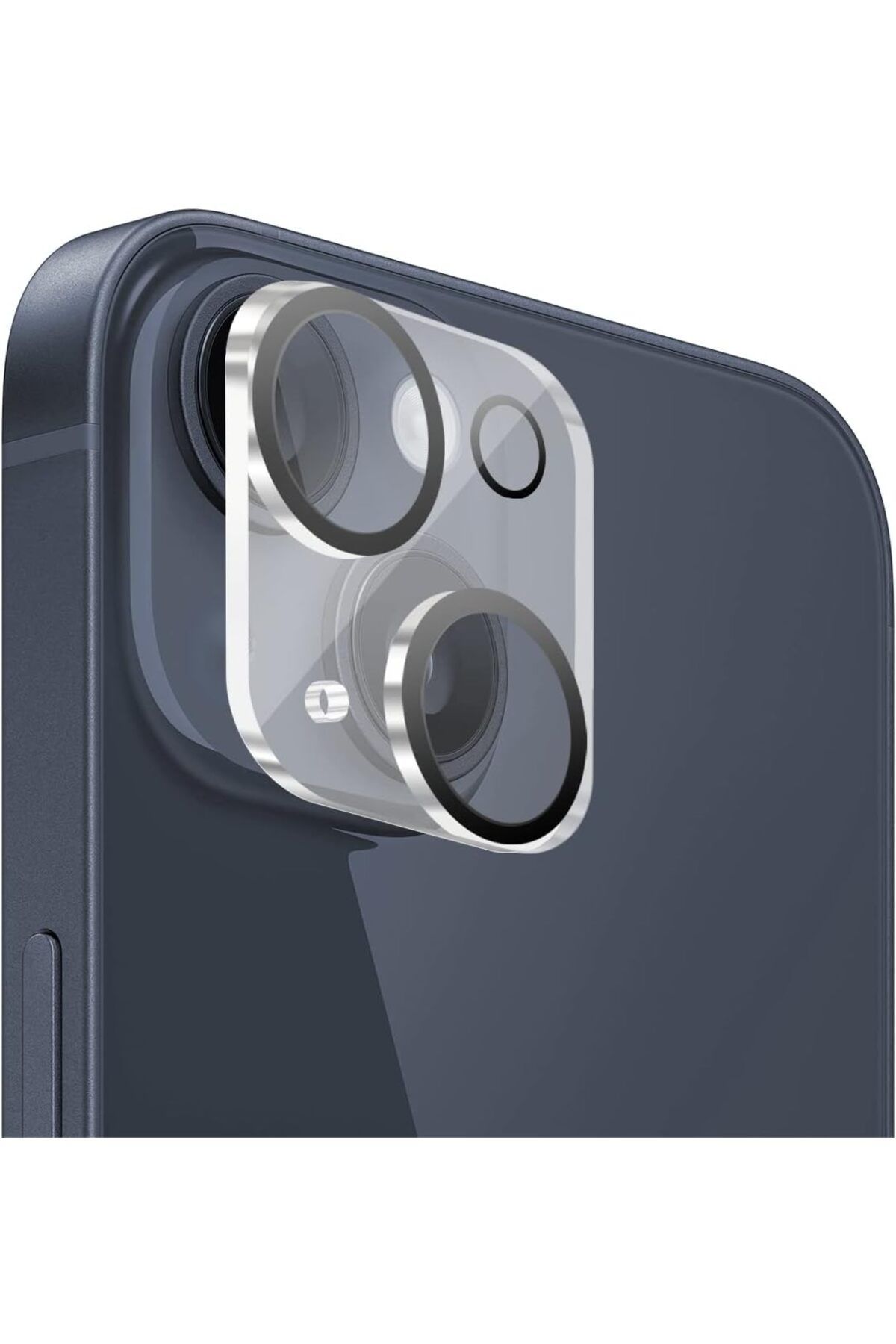 (TAM LENS) iPhone 13 / 13 Mini Uyumlu Tek Parça Tam Kapatan Kamera Lens ve Yüzey Koruyucu