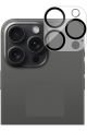 (TAM LENS) iPhone 15 Pro Max / 15 Pro Uyumlu Tek Parça Tam Kapatan Kamera Lens ve Yüzey Koruyucu