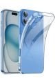 (TIPALI ŞEFFAF) Iphone 16 Kamera Koruyuculu Yumuşak Şeffaf Silikon Kılıf
