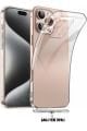 (TIPALI ŞEFFAF) Iphone 16 Pro Max Kamera Koruyuculu Yumuşak Şeffaf Silikon Kılıf