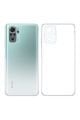 (TIPALI ŞEFFAF) Redmi Note 10s Kamera Koruyuculu Şarj Yeri Tıpalı Yumuşak Şeffaf Silikon Kılıf