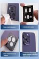 (SAFIR) Iphone 16 Pro Max / 16 Pro Uyumlu Safir Kamera Lens Koruyucu Kolay Kurulum Aparatlı