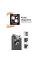 (SAFİR) Iphone 13 / 13 Mini Uyumlu Kolay Kurulum Aparatlı Safir Kamera Lens Koruyucu 2'li Set
