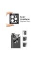 (SAFİR) Iphone 14 Pro Max / 14 Pro Uyumlu Safir Kamera Lens Koruyucu Takma Aparatlı Kolay Kurulum