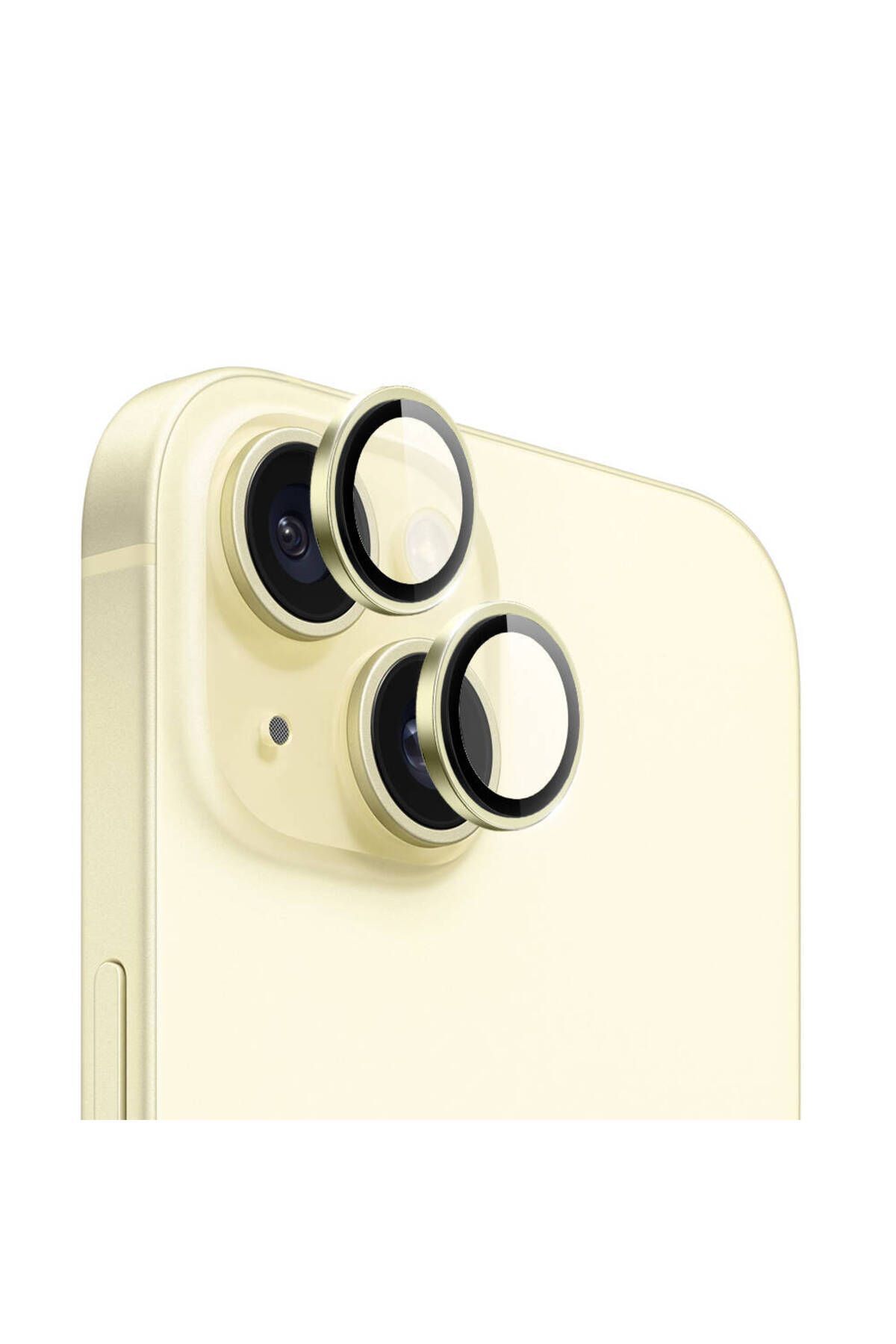 (SAFİR) Iphone 15 / 15 Plus Uyumlu Safir Kamera Lens Koruyucu Takma Aparatlı Kolay Kurulum
