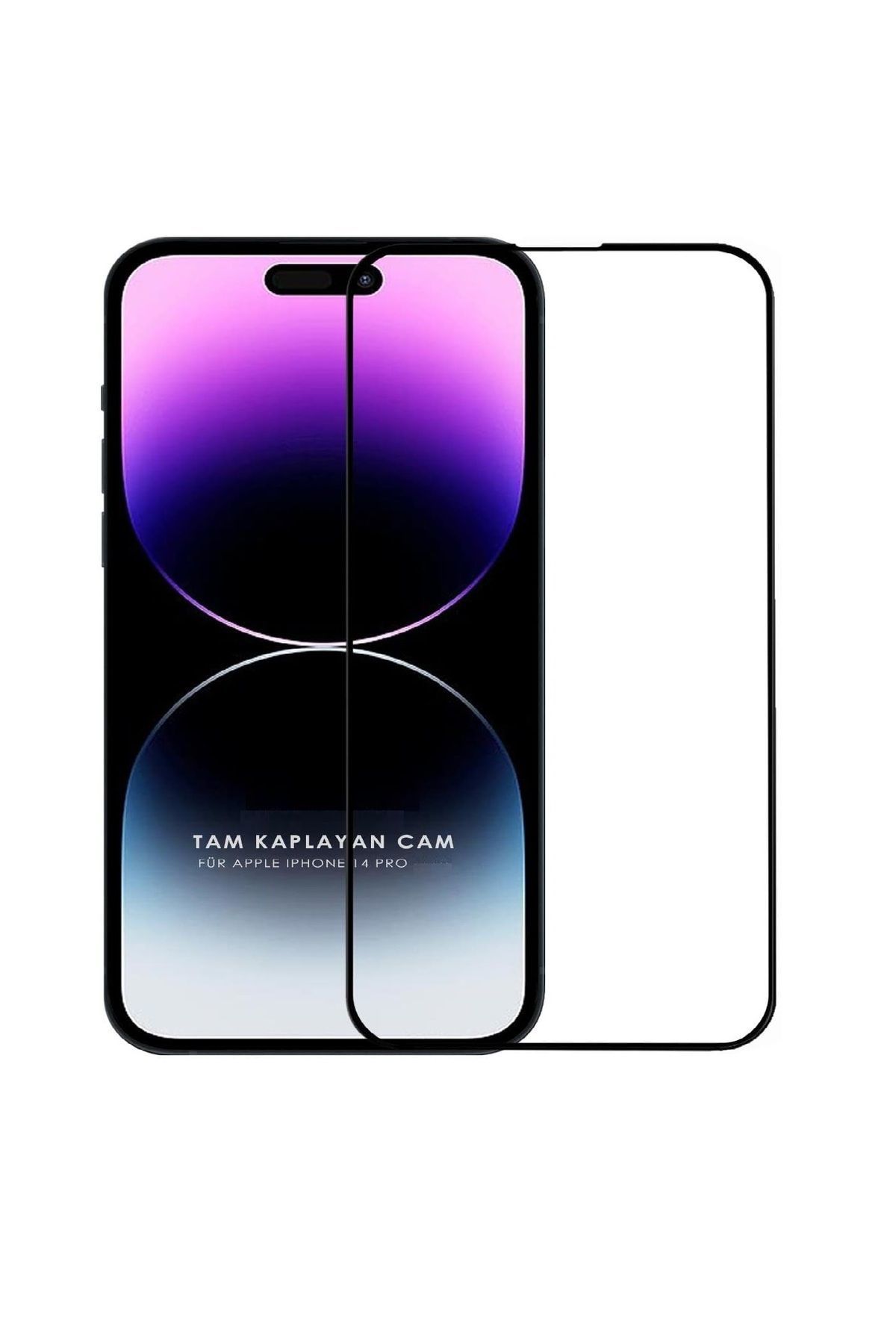 (GUARD TAM) Iphone 14 Pro Uyumlu Tam Kaplayan Guard Serisi Cam Ekran Koruyucu