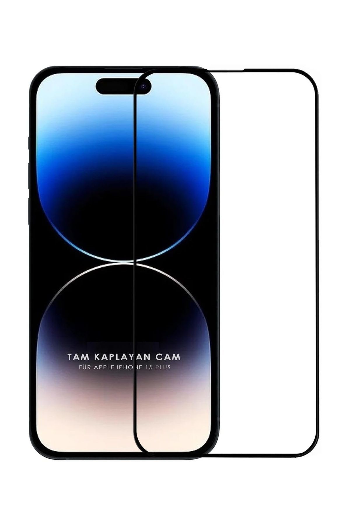 (GUARD TAM) Iphone 15 Plus Uyumlu Tam Kaplayan Guard Serisi Cam Ekran Koruyucu