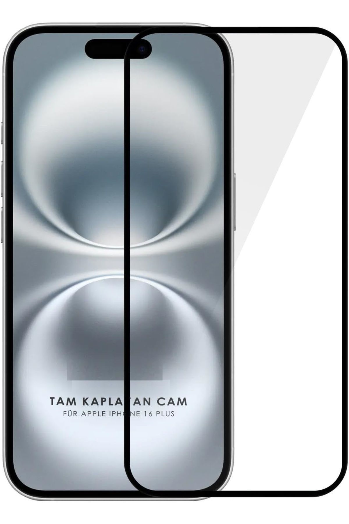 (GUARD TAM) Iphone 16 Plus Uyumlu Tam Kaplayan Esd Anti-statik Tempered Cam Ekran Koruyucu