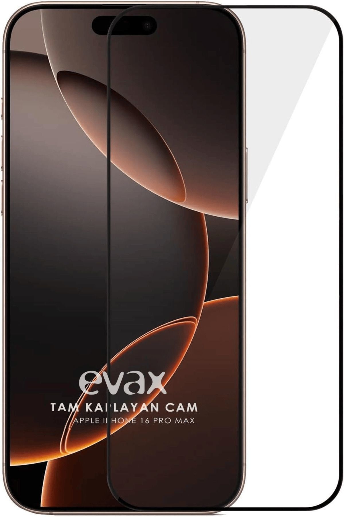 (GUARD TAM) Iphone 16 Pro Max Uyumlu Tam Kaplayan Guard Serisi Cam Ekran Koruyucu