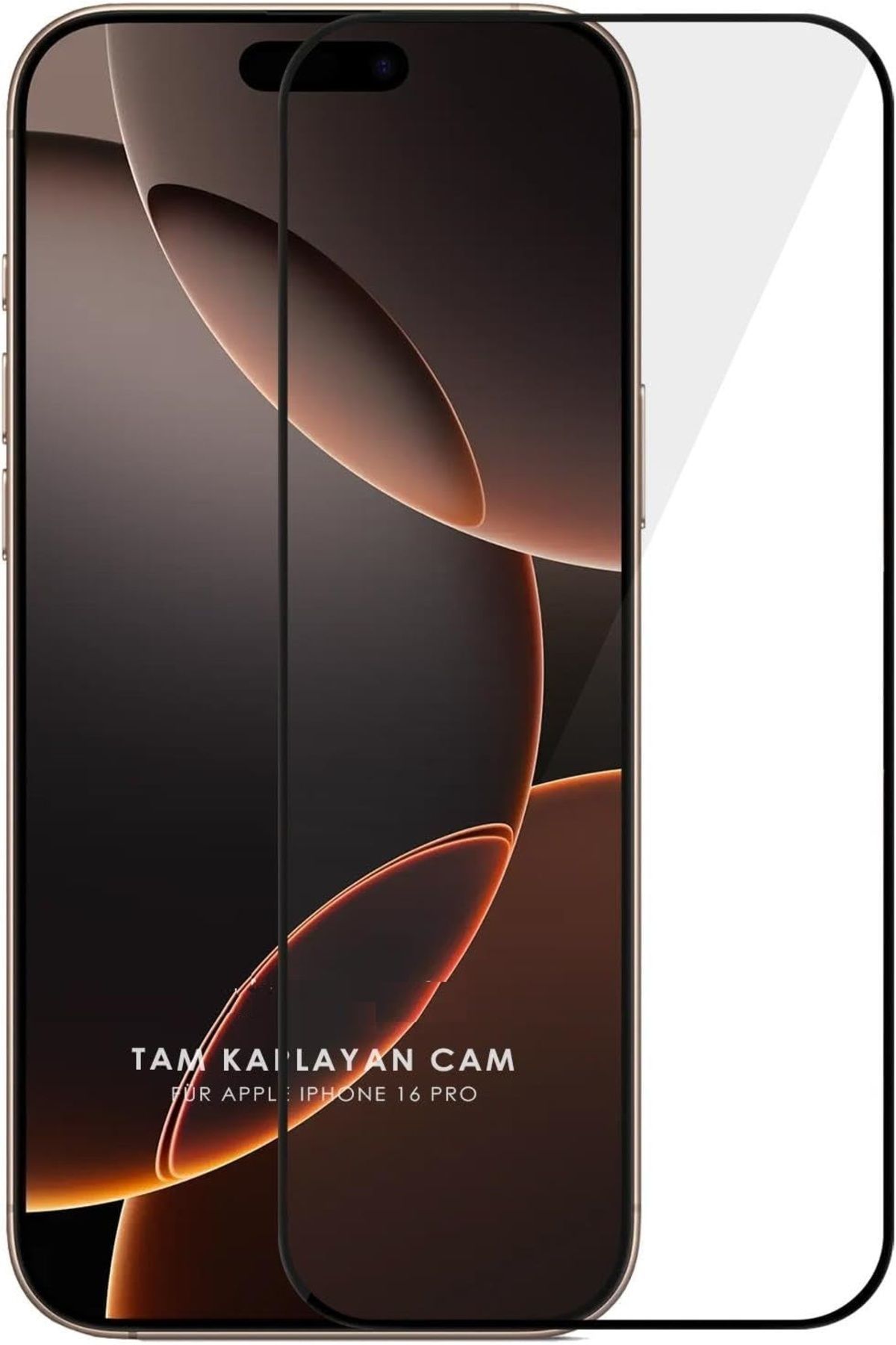 (GUARD TAM) Iphone 16 Pro Uyumlu Tam Kaplayan Guard Serisi Cam Ekran Koruyucu