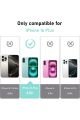 (2 CAM + 1 KILIF) iPhone 16 Plus Uyumlu 1 Şeffaf Silikon Kılıf + 2 Cam Ekran Koruyucu