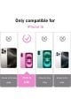 (2 CAM + 1 KILIF) iPhone 16 Uyumlu 1 Şeffaf Silikon Kılıf + 2 Cam Ekran Koruyucu