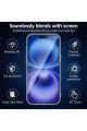 (2 CAM + 1 KILIF) iPhone 16 Uyumlu 1 Şeffaf Silikon Kılıf + 2 Cam Ekran Koruyucu