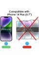 (2 CAM + 2 LENS) iPhone 14 Plus Uyumlu 2 Adet Ekran Koruyucu ve 2 Adet Kamera Lens Koruyucu