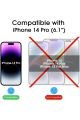 (2 CAM + 2 LENS) iPhone 14 Pro Uyumlu 2 Adet Ekran Koruyucu ve 2 Adet Kamera Lens Koruyucu