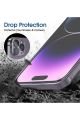 (2 CAM + 2 LENS) iPhone 14 Pro Uyumlu 2 Adet Ekran Koruyucu ve 2 Adet Kamera Lens Koruyucu