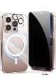 (HY+MG+LENS) iPhone 16 Pro Uyumlu 1 Hayalet Ekran Koruyucu + 1 MagSafe Kılıf + 1 Kamera Koruyucu