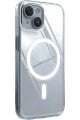 (SERT MİKA KILIF) iPhone 13 / iPhone 14 Uyumlu Şeffaf Sert Mika SARARMAZ Magsafe İnce Fit Kılıf