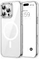 (SERT MİKA KILIF) iPhone 16 Pro Max Uyumlu Şeffaf Sert Mika SARARMAZ Magsafe İnce Fit Kılıf