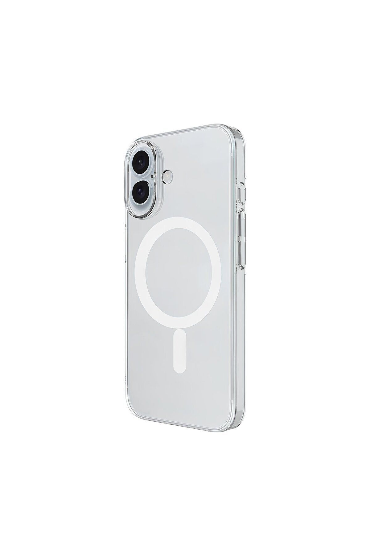 (SERT MİKA KILIF) iPhone 16 Uyumlu Şeffaf Sert Mika SARARMAZ Magsafe İnce Fit Kılıf
