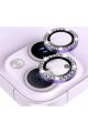 (TAŞLI LENS KORUYUCU) Iphone 11 / 12 / 12 Mini Uyumlu Taşlı Çerçeveli Kamera Lensi Koruyucu