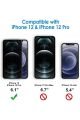 3'lü Paket iPhone 12 Uyumlu Temperli HD+ Cam Ekran Koruyucu (3'lü Paket)
