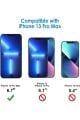 3'lü Paket iPhone 13 Pro Max Uyumlu Temperli HD+ Cam Ekran Koruyucu (3'lü Paket)