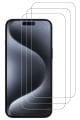 3'lü Paket iPhone 15 Pro Max Uyumlu Temperli HD+ Cam Ekran Koruyucu (3'lü Paket)