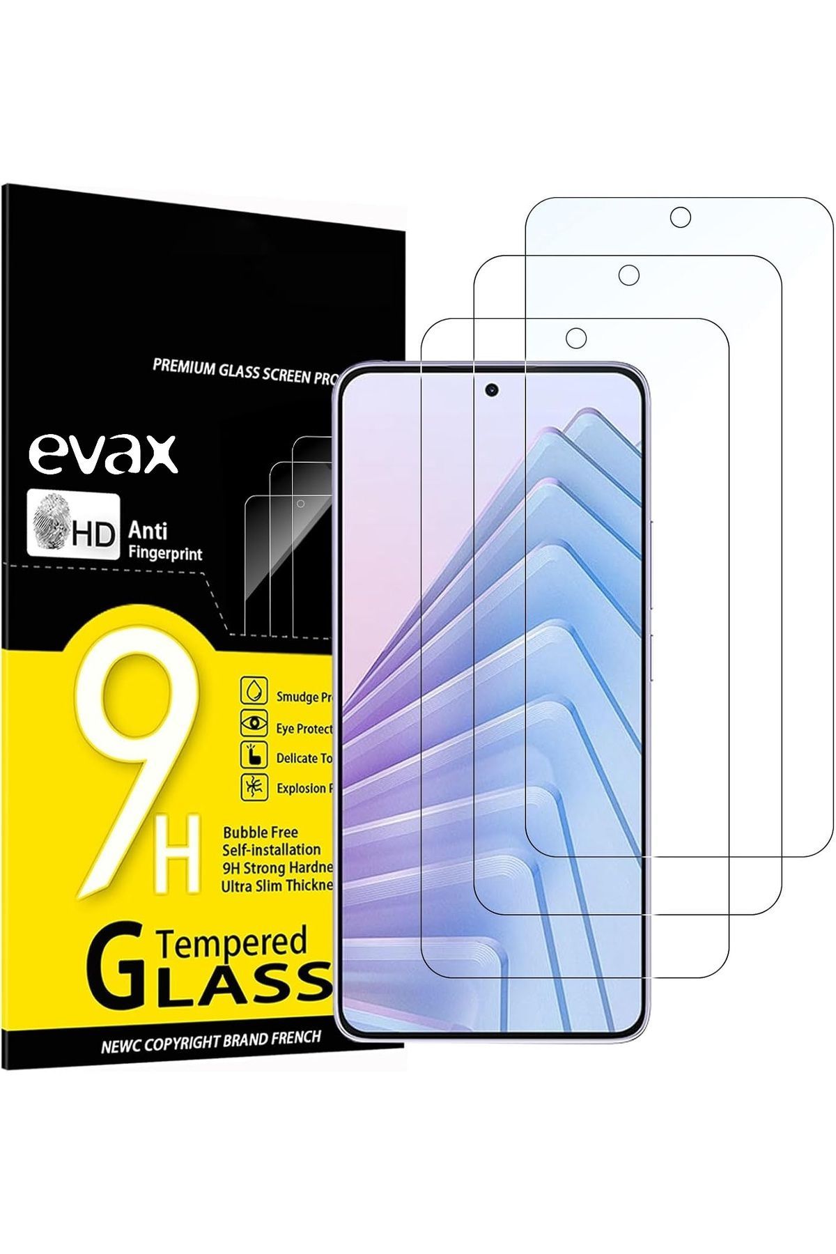 3'lü Paket Redmi Note 14 Uyumlu Temperli HD+ Cam Ekran Koruyucu (3'lü Paket)