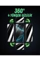 (360° HAYALET) iPhone 15 Pro Uyumlu 360° 4 Yönden Görünmez Hayalet ESD Tam Kaplayan Ekran Koruyucu