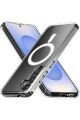 (MAGSAFE) Samsung Galaxy S25 Uyumlu MagSafe Wireless Özellikli Şeffaf Kılıf