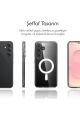 (MAGSAFE) Samsung Galaxy S25 PLUS Uyumlu MagSafe Wireless Özellikli Şeffaf Kılıf