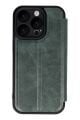 (KAPAKLI) iPhone 16 Pro Max Uyumlu Kapaklı Deri Görünümlü Kamera Korumalı İç Kartlıklı Kılıf Flip