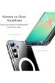 (MAGSAFE) Samsung Galaxy A26 Uyumlu MagSafe Wireless Özellikli Şeffaf Kılıf