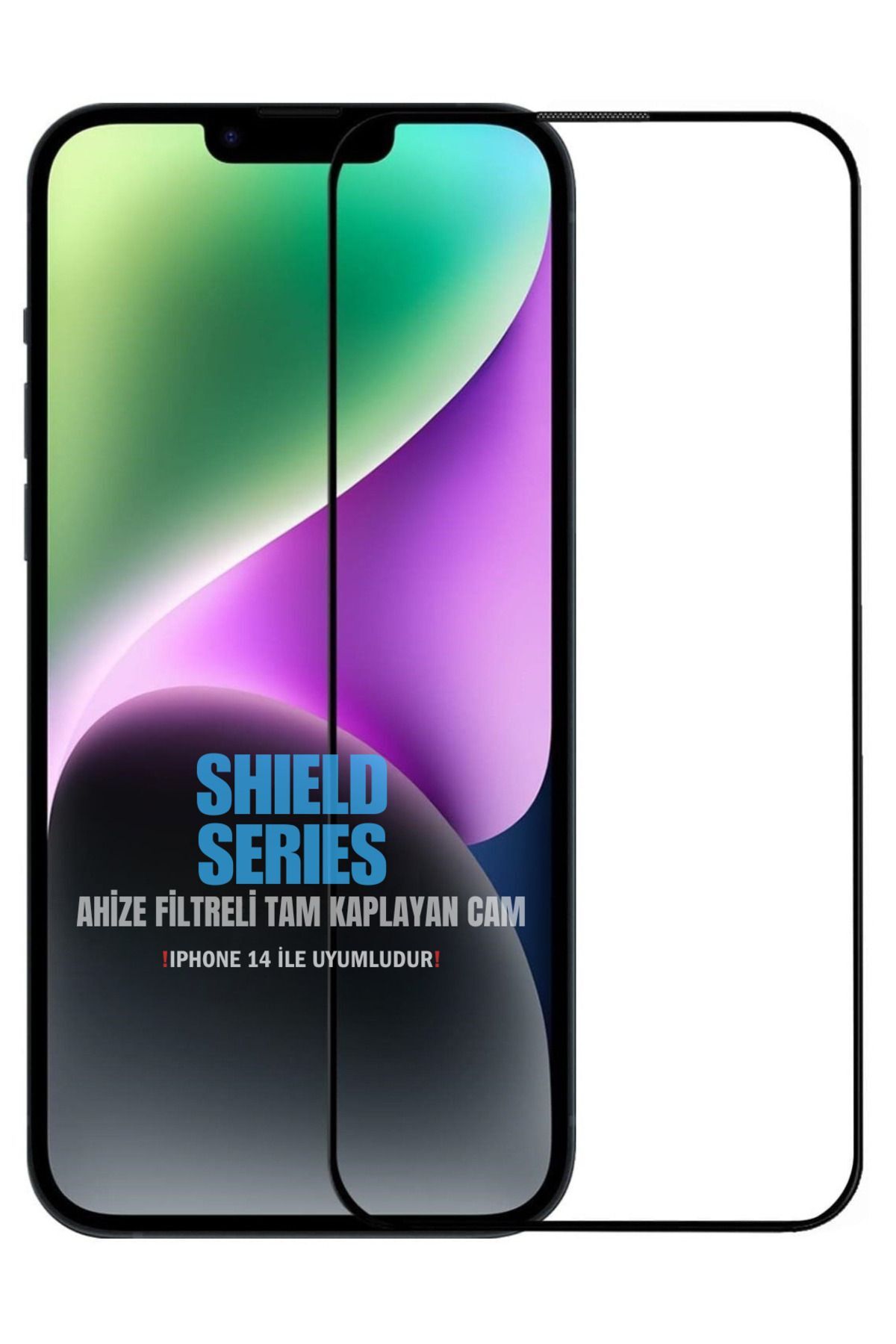 iPhone 14 ile Uyumlu 6D Tam Kaplayan 9H Temperli ESD Anti-Statik HD+ Cam Ekran Koruyucu