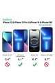 iPhone 13 ile Uyumlu 6D Tam Kaplayan 9H Temperli ESD Anti-Statik HD+ Cam Ekran Koruyucu